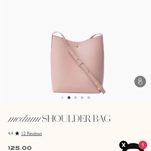 Small blush pink shoulder bag